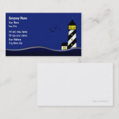 Leuchtturm-Visitenkarte Visitenkarte (Vorne/Hinten)