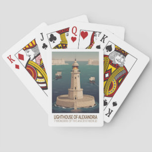 Leuchtturm von Alexandria 7 Weltwunder Spielkarten