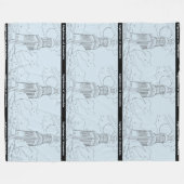 Leuchtturm von Alexandria Blanket (Transparent) Fleecedecke (Vorderseite (Horizontal))