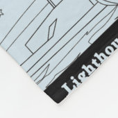 Leuchtturm von Alexandria Blanket (Transparent) Fleecedecke (Ecke)