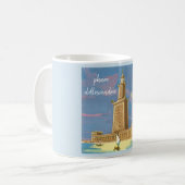 "Leuchtturm von Alexandria" Kaffeetasse (Vorderseite Links)