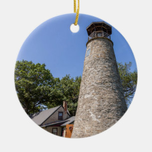 Leuchtturm von Barcelona Keramik Ornament