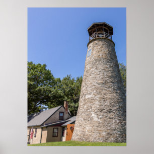 Leuchtturm von Barcelona Poster