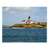 Leuchtturm von Beavertail, Rhode Island Foto Print (Vorne)