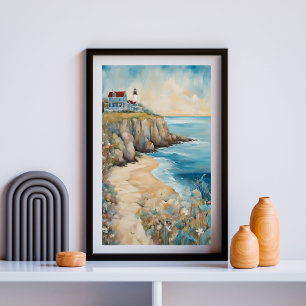 Leuchtturm von Bluff Poster