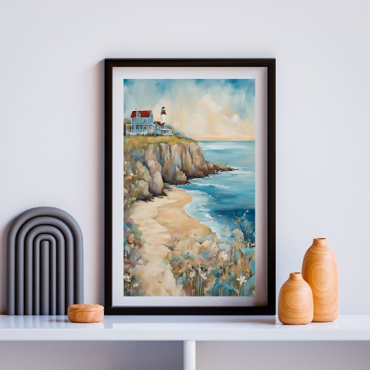Leuchtturm von Bluff Poster