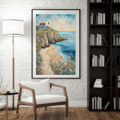 Leuchtturm von Bluff Poster