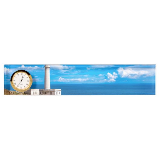 Leuchtturm von Capo d'Otranto Namensplakette (Vorderseite)