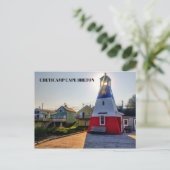 Leuchtturm von Cheticamp Cape Breton Postkarte (Stehend Vorderseite)