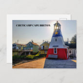 Leuchtturm von Cheticamp Cape Breton Postkarte (Vorne/Hinten)