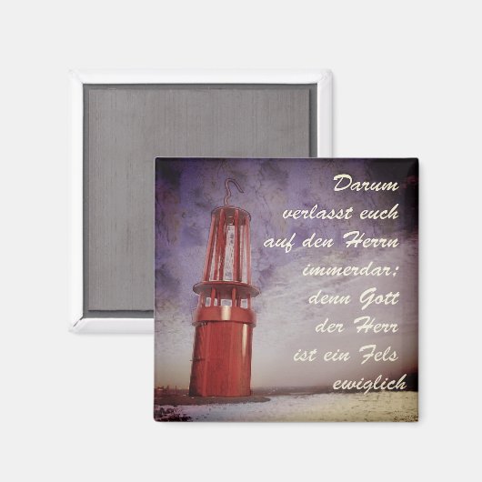 Leuchtturm von Moers Magnet (Vorderseite/Rückseite)