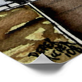 Leuchtturm von montauk point new york painting art poster (Ecke)