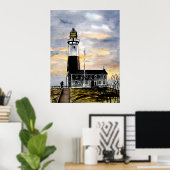Leuchtturm von montauk point new york painting art poster (Heimbüro)
