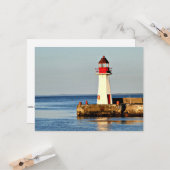 Leuchtturm von Neufundland Karte (Vorderseite/Rückseite Beispiel)