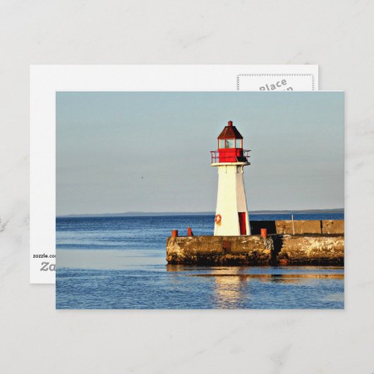 Leuchtturm von Neufundland Postkarte (Vorne/Hinten)