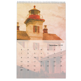 Leuchtturm von Oregon & Washington Calendar Kalender