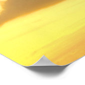 Leuchtturm von Port Isabel bei Sonnenuntergang Poster (Ecke)