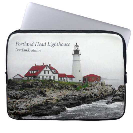 Leuchtturm von Portland Head Laptopschutzhülle (Vorderseite)