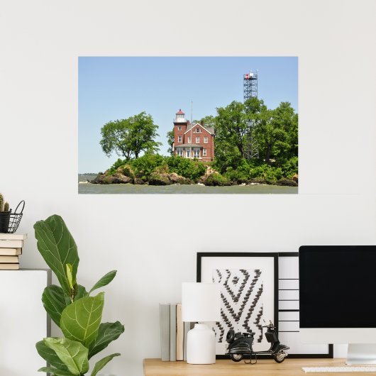 Leuchtturm von Put-in-Bay Poster (Heimbüro)