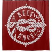 Leuchtturm von Reef Duschvorhang (Vorderseite)