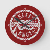 Leuchtturm von Reef Runde Wanduhr (Vorderseite)