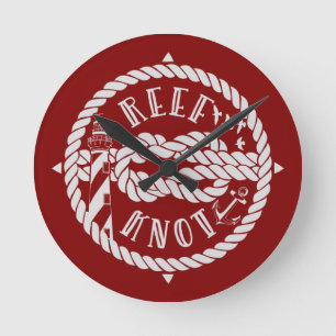 Leuchtturm von Reef Runde Wanduhr