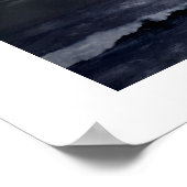 Leuchtturm während Sturm Poster (Ecke)