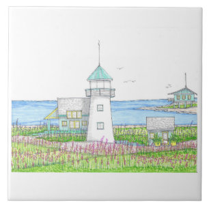Leuchtturm-Wandfliese Fliese