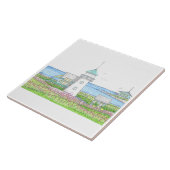 Leuchtturm-Wandfliese Fliese (Seite)