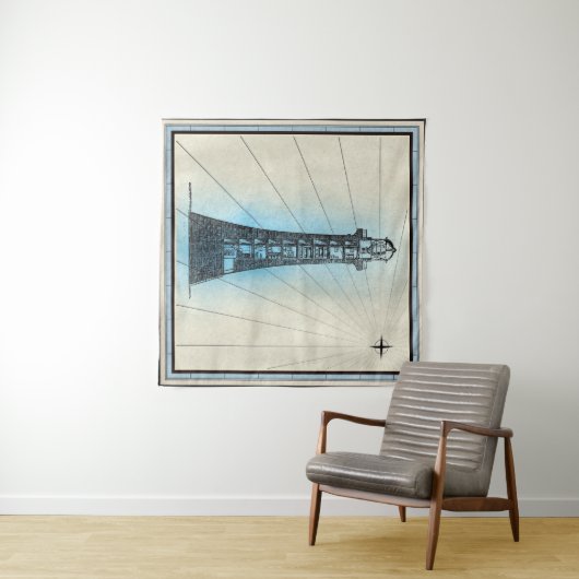 Leuchtturm Wandteppich (Beispiel (Horizontal))