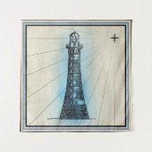 Leuchtturm Wandteppich (Vorderseite)