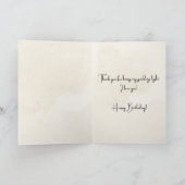 Leuchtturm Wasserfarbe Herbstleaves Geburtskarte Karte (Innenseite)