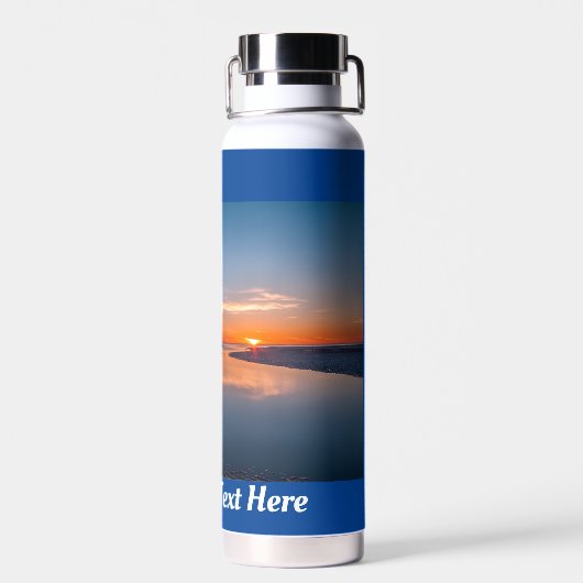 Leuchtturm Wasserflasche Trinkflasche (Rückseite)