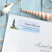 Leuchtturm Watercolor Hochzeitsstimmung Rücksendea