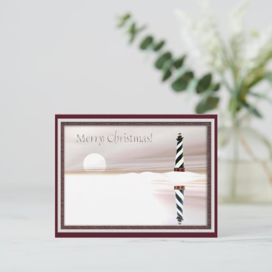 Leuchtturm, Weihnachten (Stehend Vorderseite)
