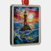 Leuchtturm Weihnachtsdekoration Ornament Aus Metall (Rechts)
