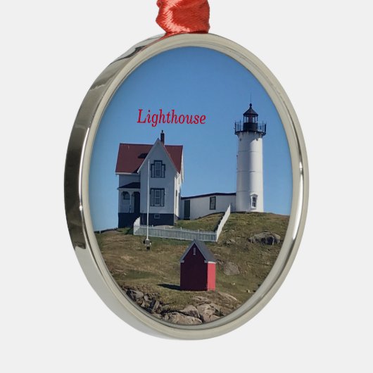 Leuchtturm Weihnachtsdekoration Ornament Aus Metall (Rechts)