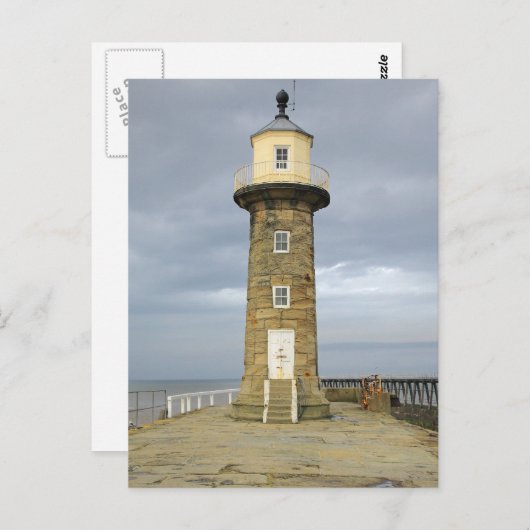 Leuchtturm Whitby Postkarte (Vorne/Hinten)
