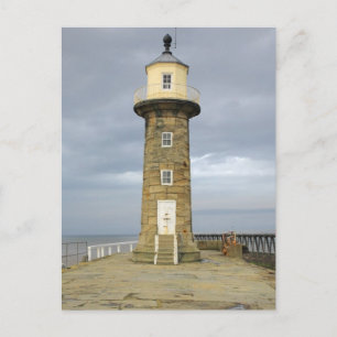 Leuchtturm Whitby Postkarte