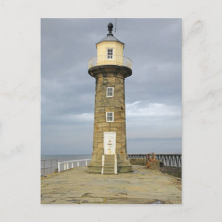Leuchtturm Whitby Postkarte