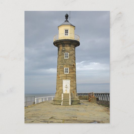 Leuchtturm Whitby Postkarte (Vorderseite)