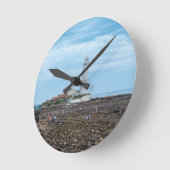 Leuchtturm Whitley Bay Runde Wanduhr (Winkel)