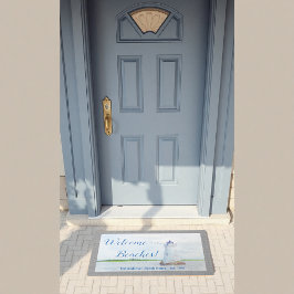 Leuchtturm Willkommensstrände Wasserfarbe Fußmatte