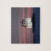 Leuchtturm Winter Sunset Puzzle (Vertikal)