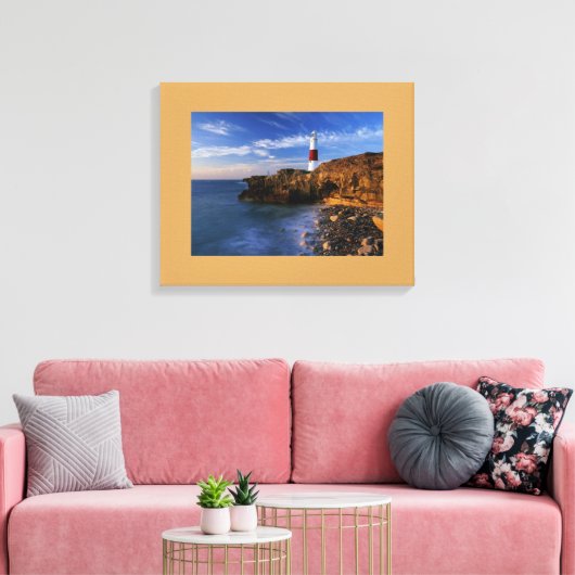 Leuchtturm Wrapped Canvas Leinwanddruck (Insitu (Wohnzimmer))