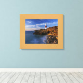 Leuchtturm Wrapped Canvas Leinwanddruck (Insitu (Holzboden))