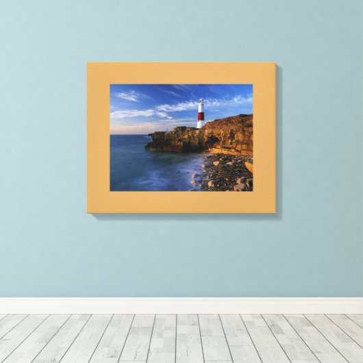 Leuchtturm Wrapped Canvas Leinwanddruck (Insitu (Holzboden))