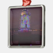 Leuchtturm zu Weihnachten Ornament Aus Metall (Links)