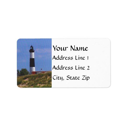 Leuchtturmadressen Adressaufkleber (Vorne)
