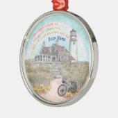 Leuchtturmakzeptanz Ornament Aus Metall (Links)